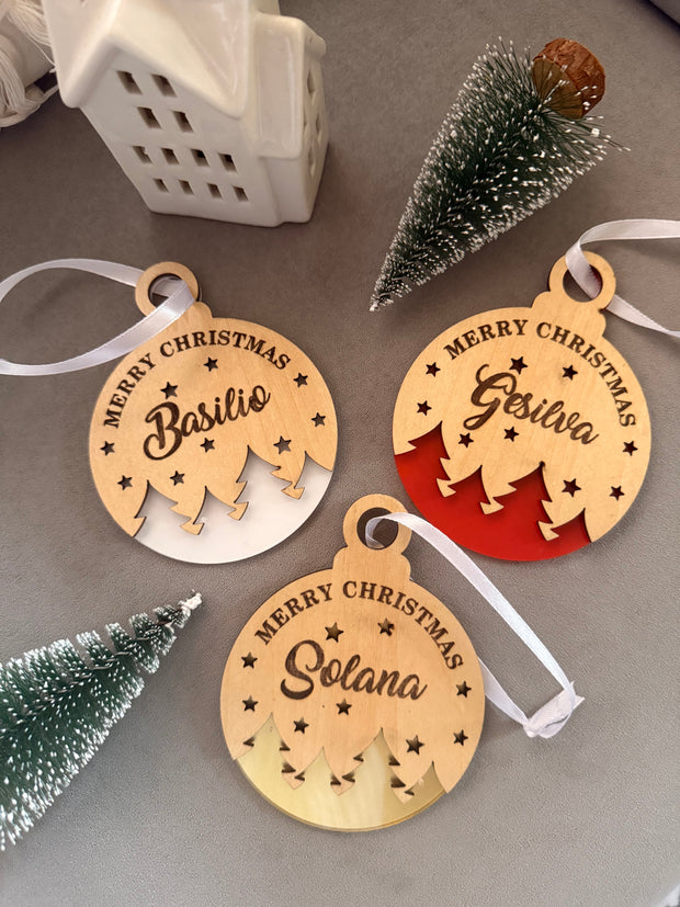 Starlit Pines Christmas Ornament