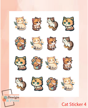 D&P Cute Cat Sticker Collection V2