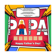Father’s Day LEGO-Inspired Superhero Frame