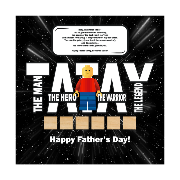 Father’s Day LEGO-Inspired Superhero Frame