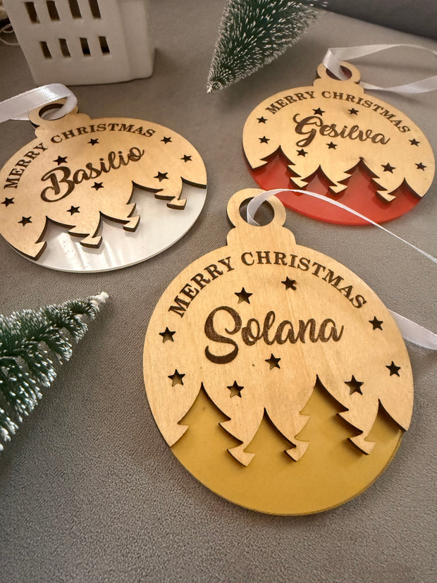 Starlit Pines Christmas Ornament