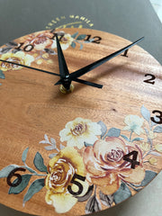 Painted Letters & Florals - Pallet Clock