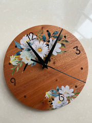 Painted Letters & Florals - Pallet Clock