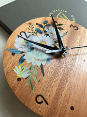 Painted Letters & Florals - Pallet Clock