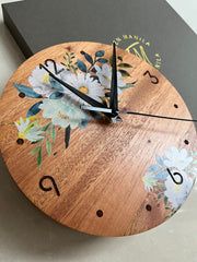 Painted Letters & Florals - Pallet Clock