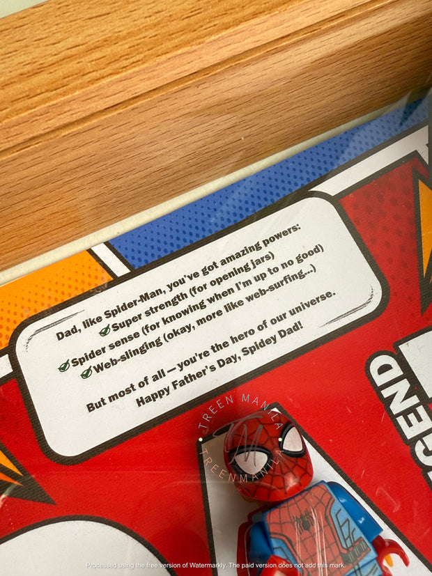 Father’s Day LEGO-Inspired Superhero Frame
