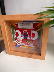 Father’s Day LEGO-Inspired Superhero Frame