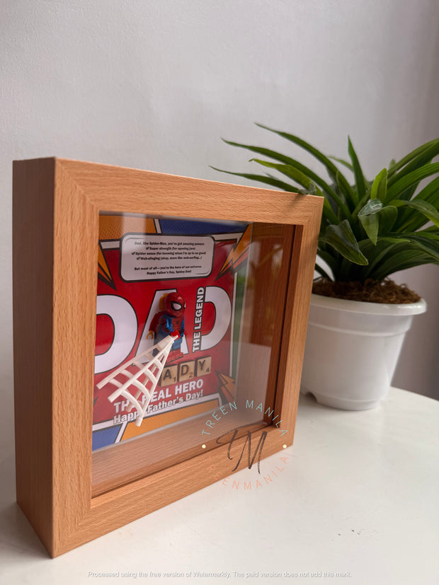 Father’s Day LEGO-Inspired Superhero Frame