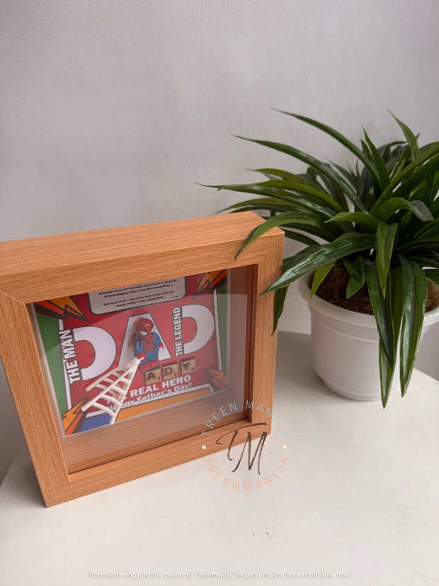 Father’s Day LEGO-Inspired Superhero Frame