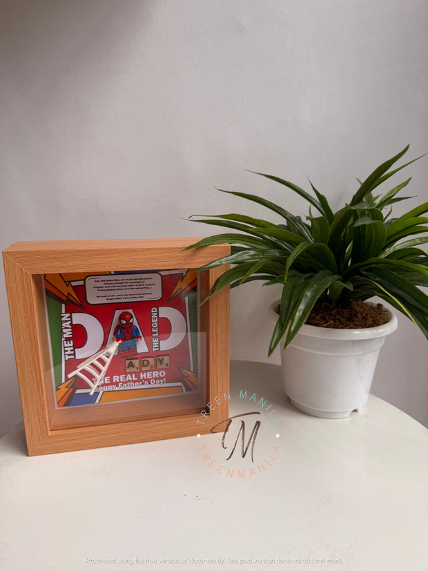 Father’s Day LEGO-Inspired Superhero Frame