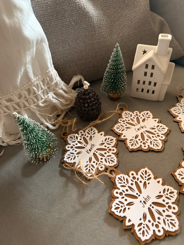 A Snowflake Heritage Christmas Ornament
