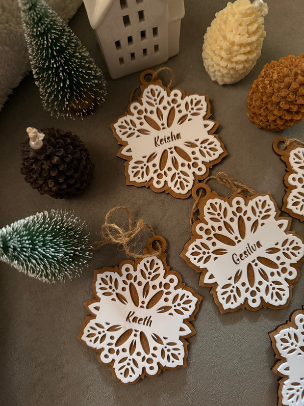 A Snowflake Heritage Christmas Ornament