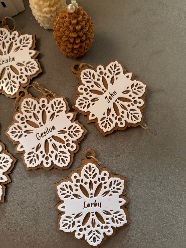 A Snowflake Heritage Christmas Ornament
