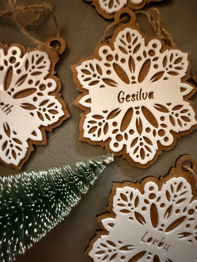 A Snowflake Heritage Christmas Ornament