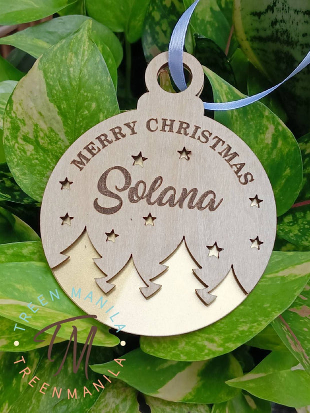 Starlit Pines Christmas Ornament