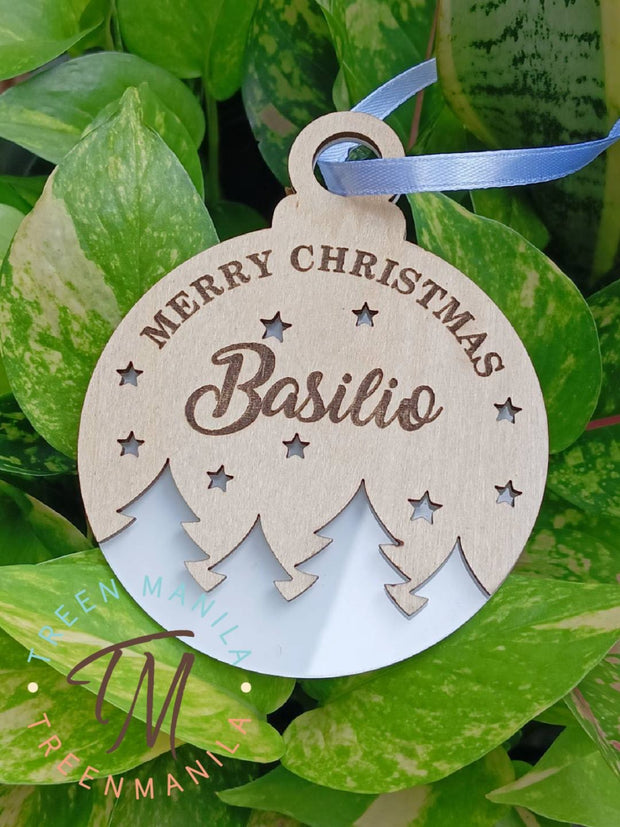 Starlit Pines Christmas Ornament