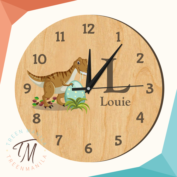 Kids Clock - Dino Theme