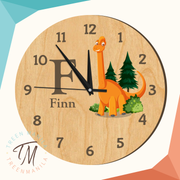 Kids Clock - Dino Theme