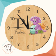 Kids Clock - Dino Theme