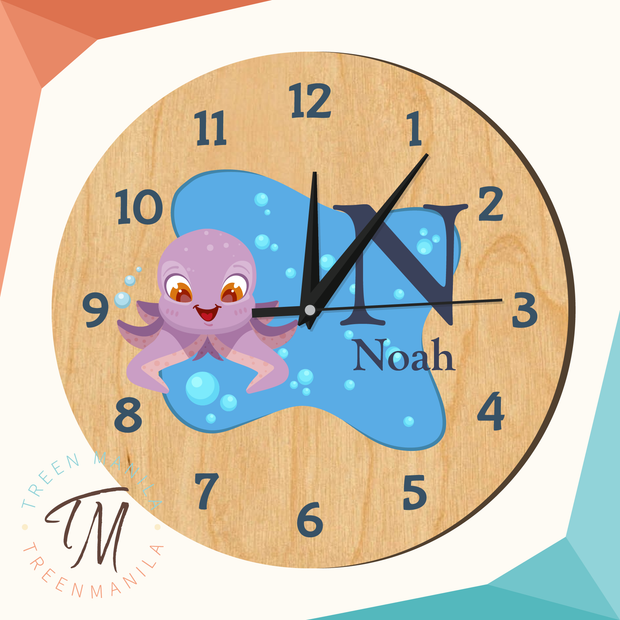 Kids Clock - Ocean Theme