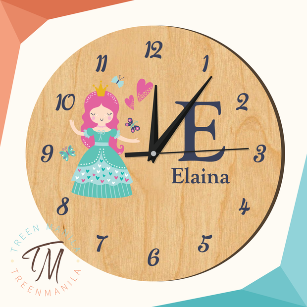 Kids Clock - Princess Theme