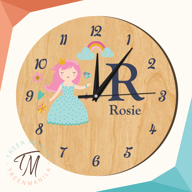 Kids Clock - Princess Theme