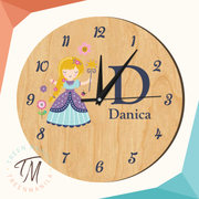 Kids Clock - Princess Theme