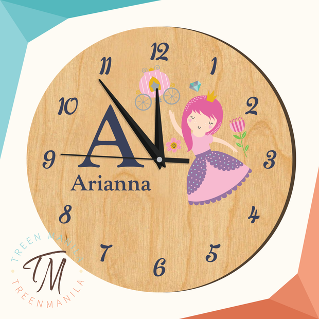 Kids Clock - Princess Theme