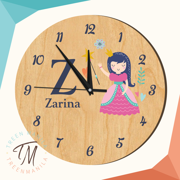 Kids Clock - Princess Theme