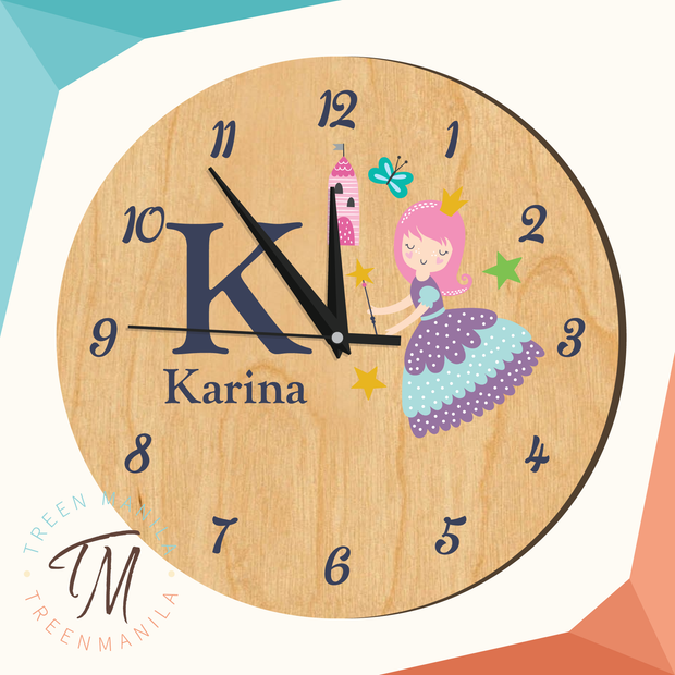 Kids Clock - Princess Theme