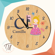 Kids Clock - Princess Theme