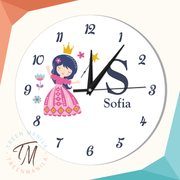 Kids Clock - Princess Theme