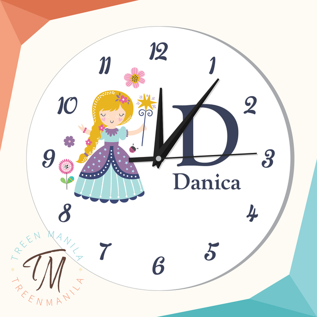 Kids Clock - Princess Theme