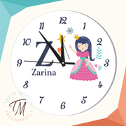 Kids Clock - Princess Theme