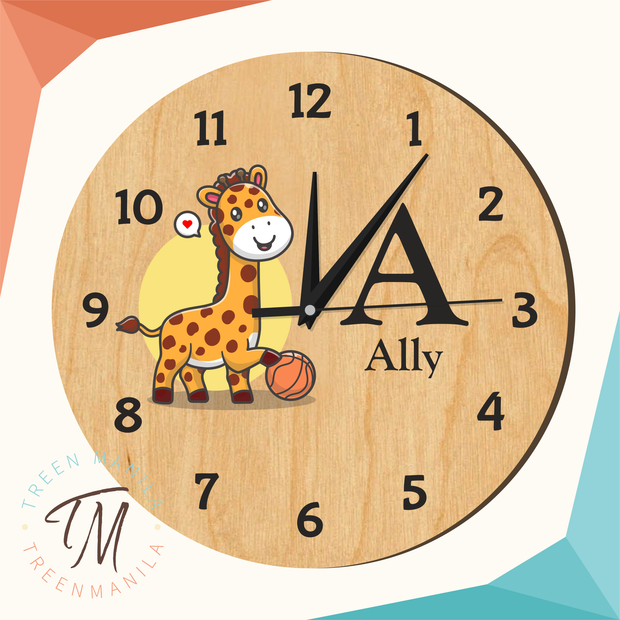 Kids Clock - Cute Animals