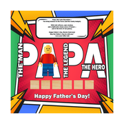 Father’s Day LEGO-Inspired Superhero Frame