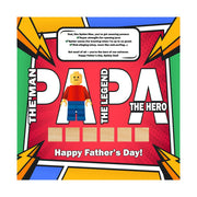 Father’s Day LEGO-Inspired Superhero Frame
