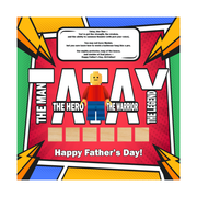 Father’s Day LEGO-Inspired Superhero Frame
