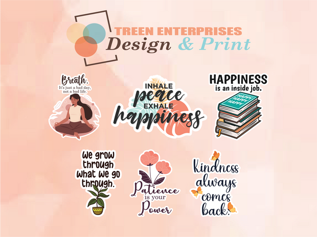 D&P Life Quotes Sticker Set