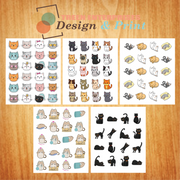 D&P Cute Cat Sticker Collection
