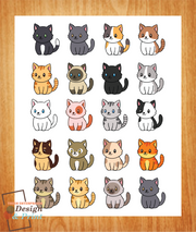 D&P Cute Cat Sticker Collection
