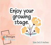 D&P Flower Quotes Sticker Set