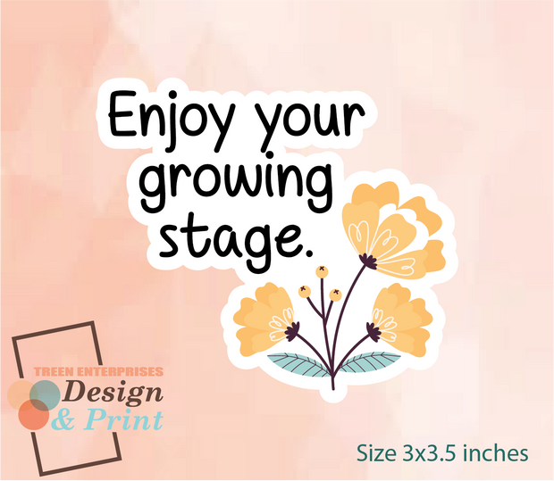 D&P Flower Quotes Sticker Set