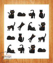 D&P Cute Cat Sticker Collection