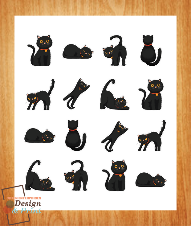 D&P Cute Cat Sticker Collection