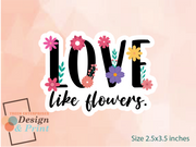 D&P Flower Quotes Sticker Set