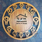 Custom Design Cut Clock