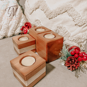 Tealight Candle Blocks - Personalized