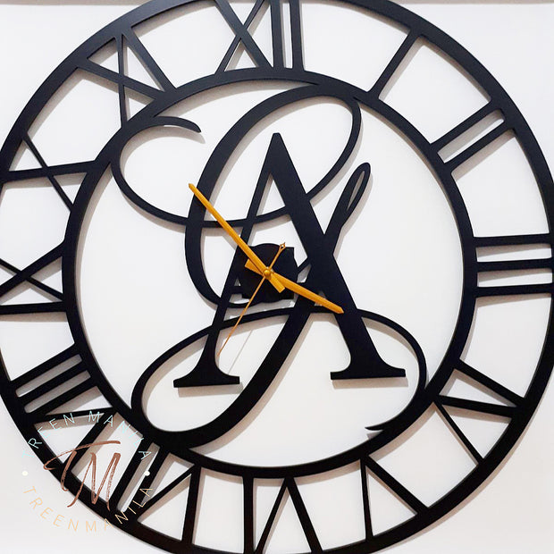 Roman Numeral Cut Out Clock