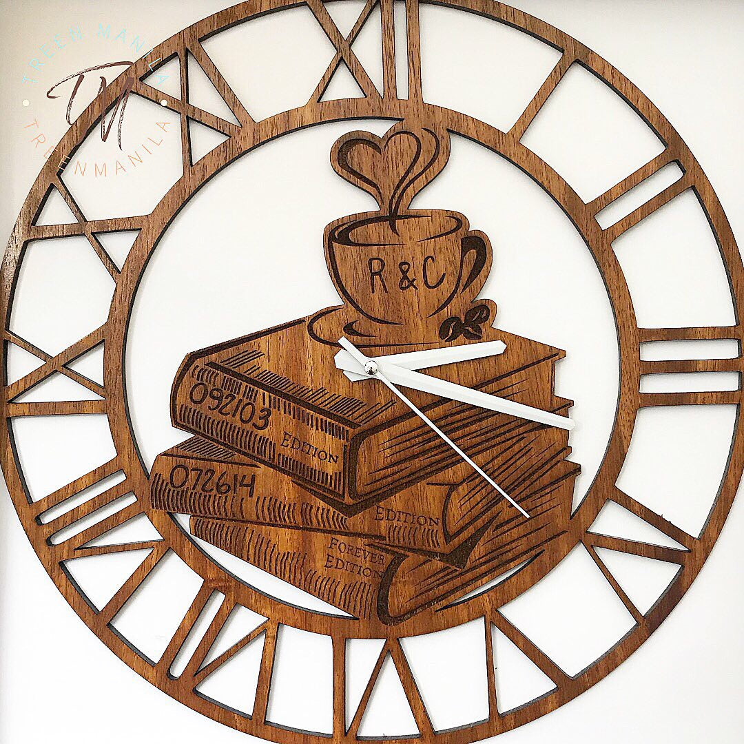Personalized/Customized Wall Clock - Wood – Treen Manila
